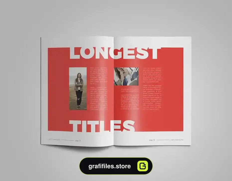 قالب ایندیزاین مجله InDesign Magazine Template 23 - 21