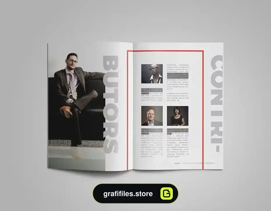 قالب ایندیزاین مجله InDesign Magazine Template 23 - 25