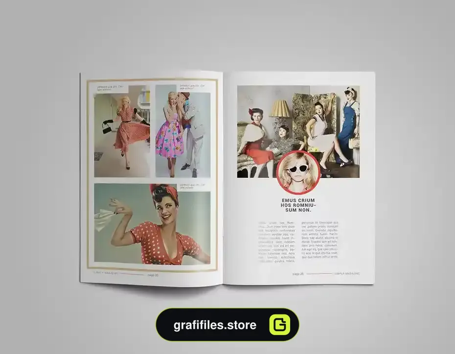 قالب ایندیزاین مجله InDesign Magazine Template 23 - 27