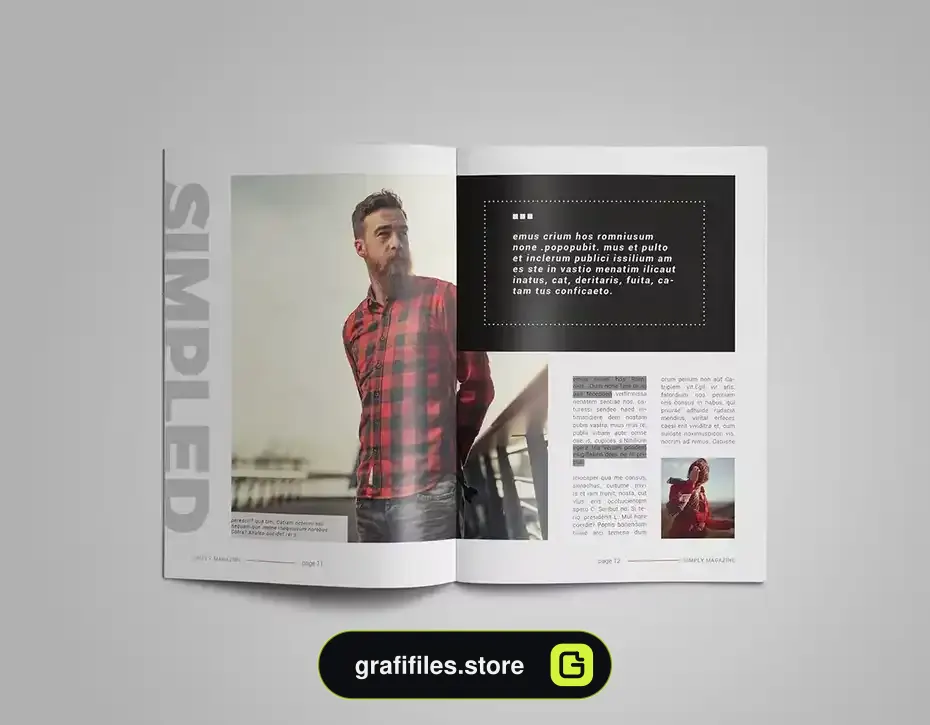 قالب ایندیزاین مجله InDesign Magazine Template 23 - 29