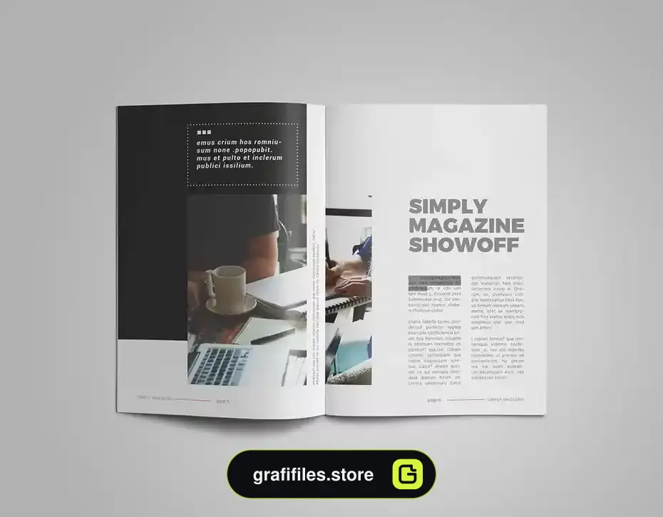 قالب ایندیزاین مجله InDesign Magazine Template 23 - 1