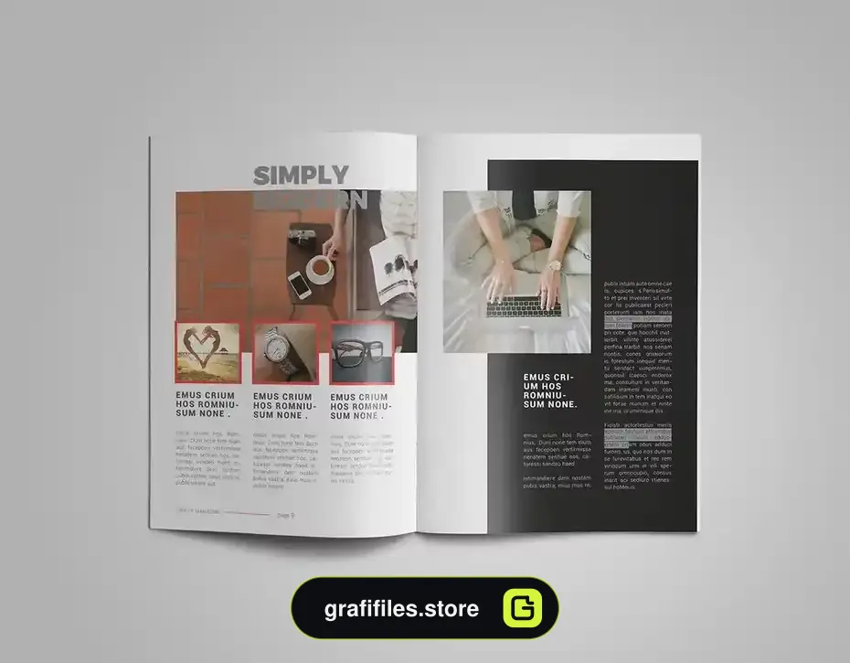 قالب ایندیزاین مجله InDesign Magazine Template 23 - 3