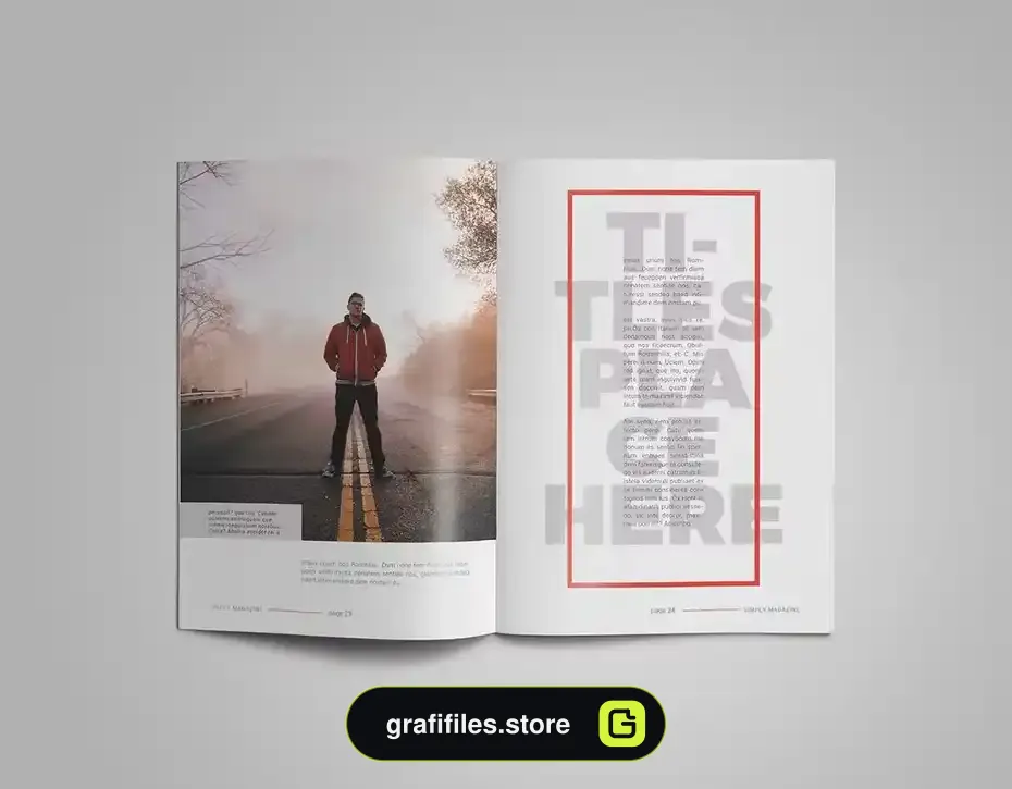 قالب ایندیزاین مجله InDesign Magazine Template 23 - 11