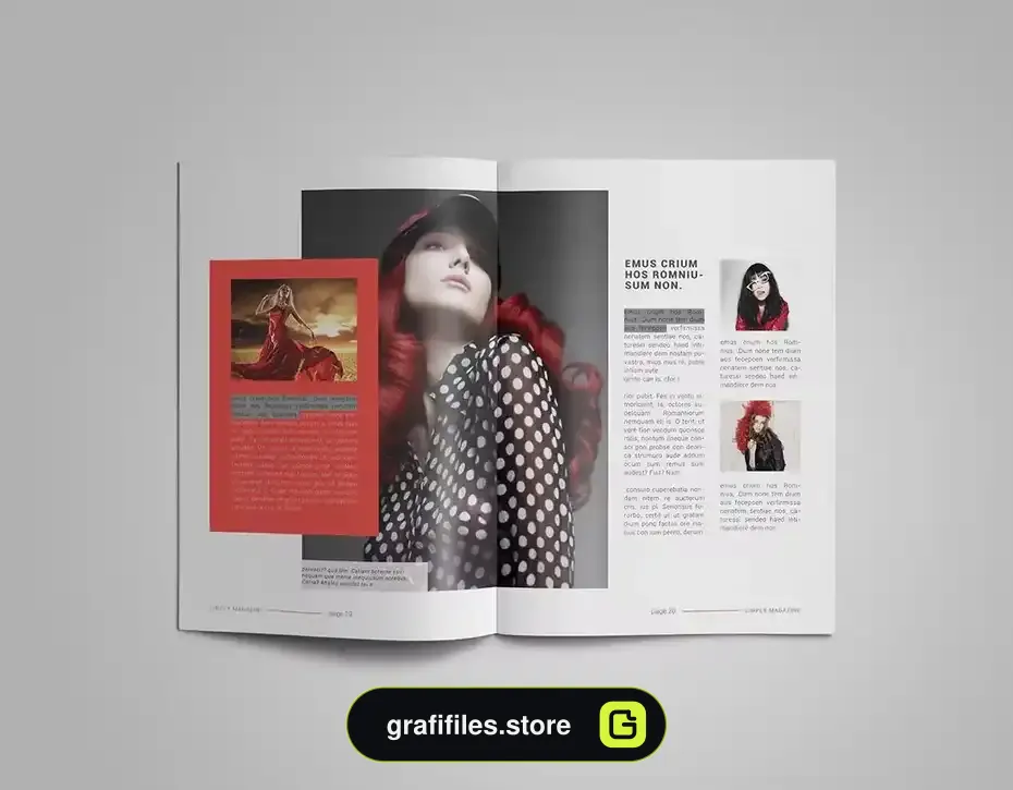 قالب ایندیزاین مجله InDesign Magazine Template 23 - 17