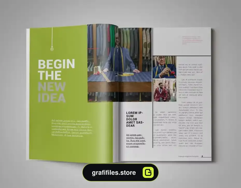 قالب ایندیزاین مجله InDesign Magazine Template 26 - 19