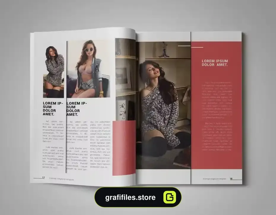 قالب ایندیزاین مجله InDesign Magazine Template 26 - 27