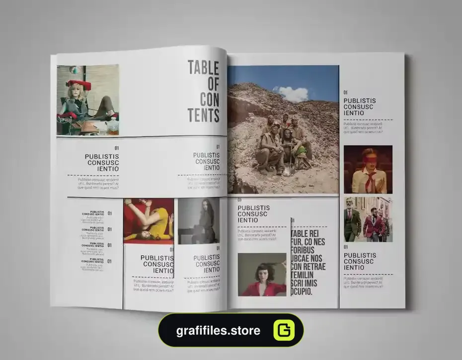 قالب ایندیزاین مجله InDesign Magazine Template 26 - 1