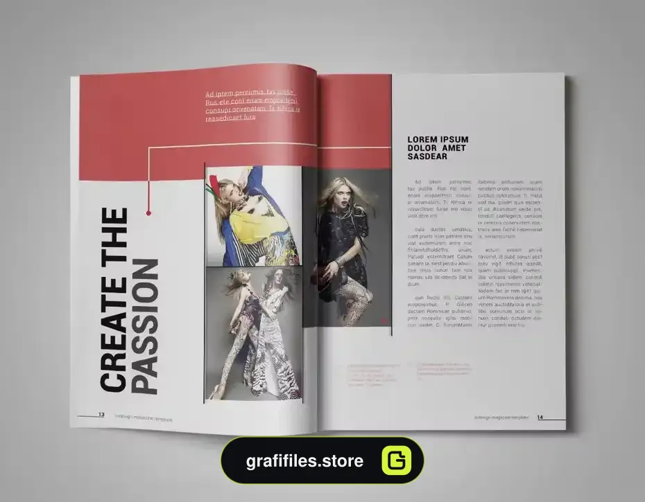 قالب ایندیزاین مجله InDesign Magazine Template 26 - 5