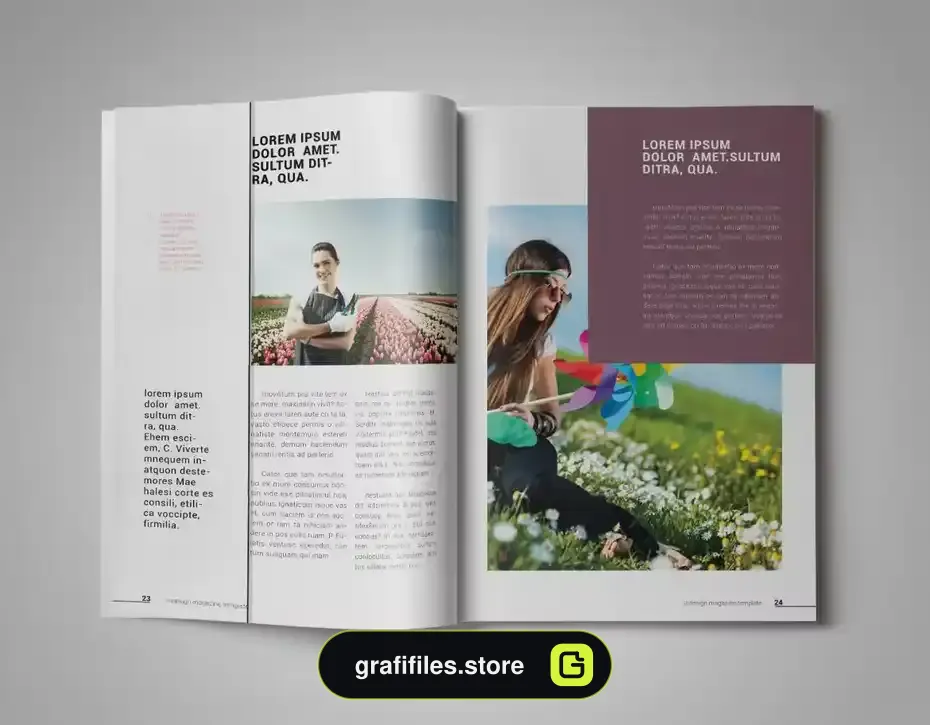 قالب ایندیزاین مجله InDesign Magazine Template 26 - 9