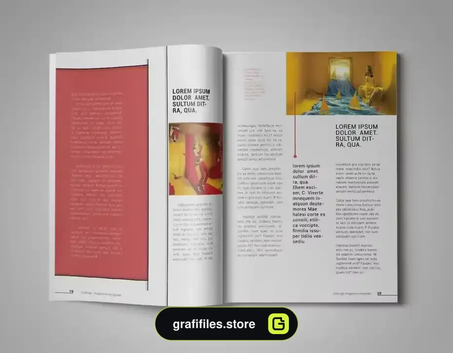 قالب ایندیزاین مجله InDesign Magazine Template 26 - 11