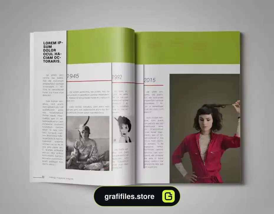 قالب ایندیزاین مجله InDesign Magazine Template 26 - 13