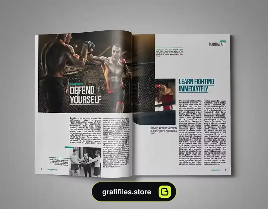 قالب ایندیزاین مجله InDesign Magazine Template 32 - 19