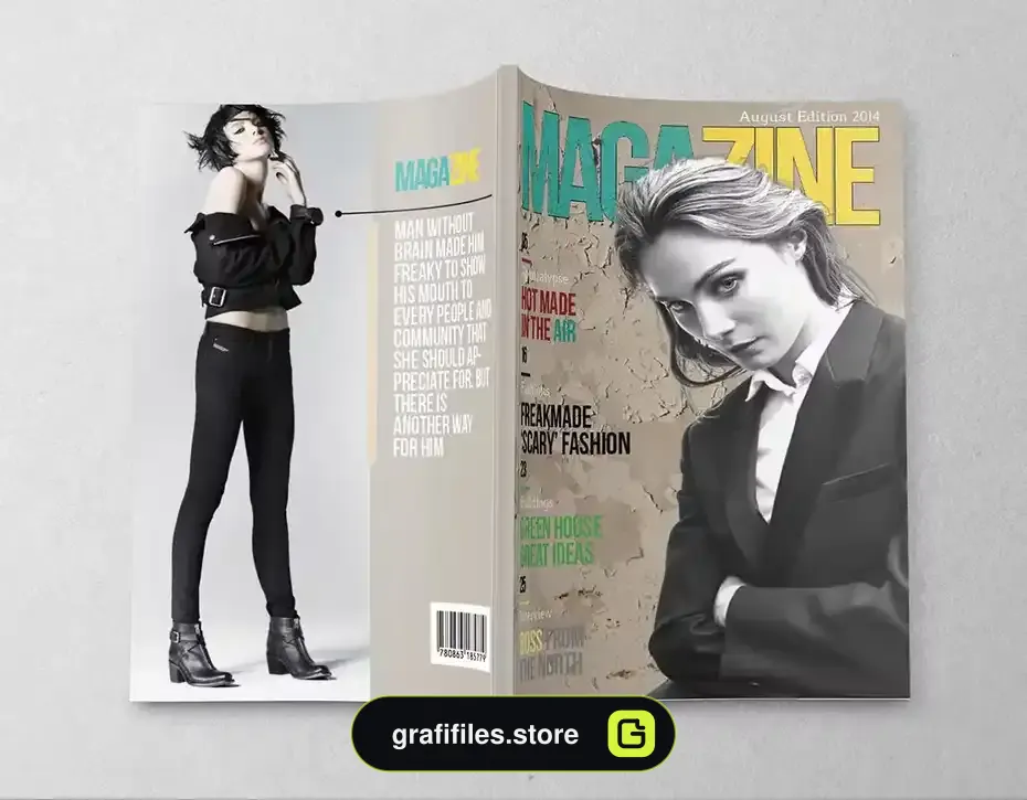 قالب ایندیزاین مجله InDesign Magazine Template 32 - 21