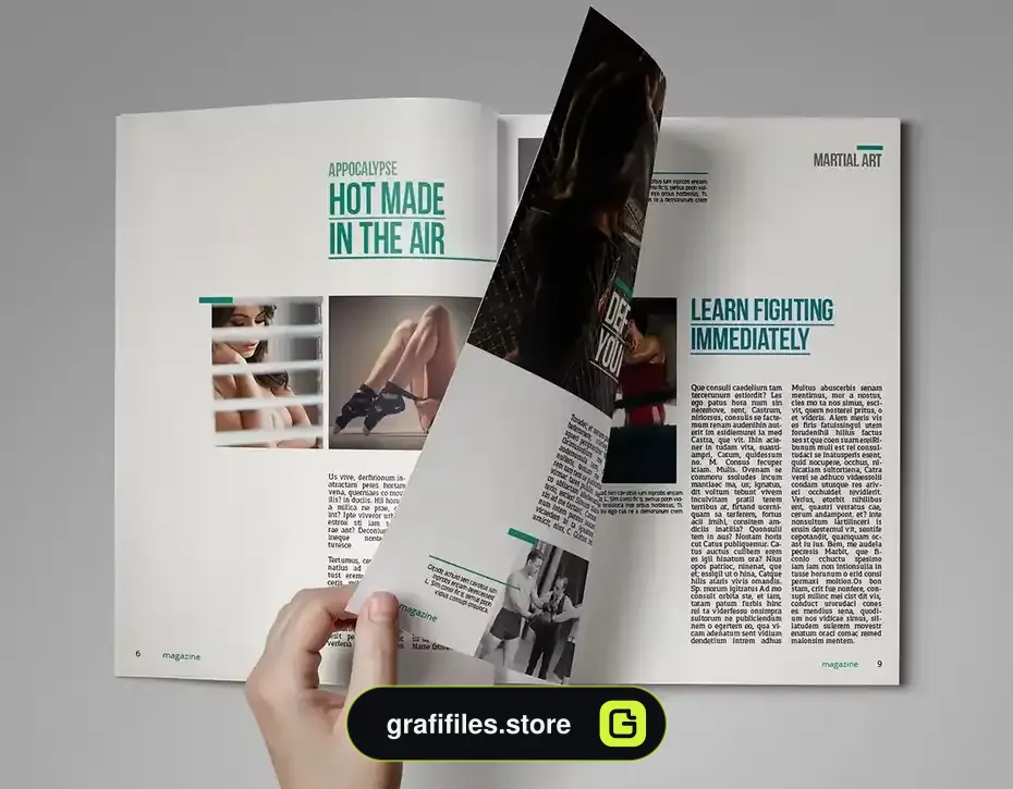قالب ایندیزاین مجله InDesign Magazine Template 32 - 23
