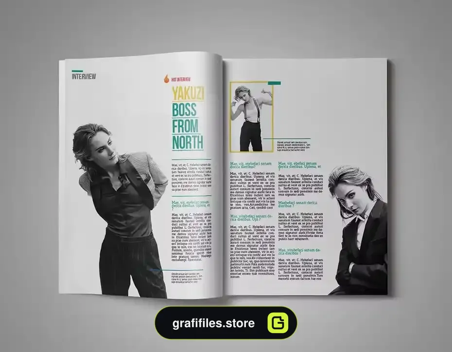 قالب ایندیزاین مجله InDesign Magazine Template 32 - 1
