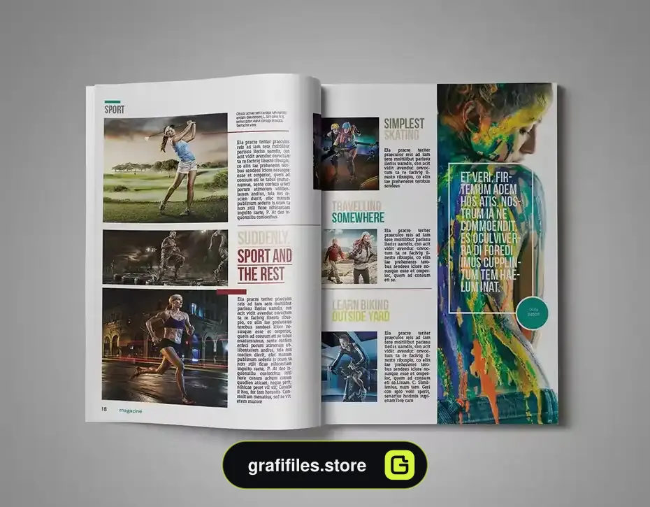 قالب ایندیزاین مجله InDesign Magazine Template 32 - 3