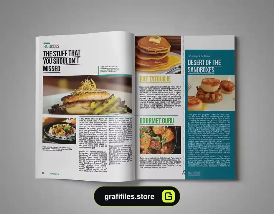قالب ایندیزاین مجله InDesign Magazine Template 32 - 7