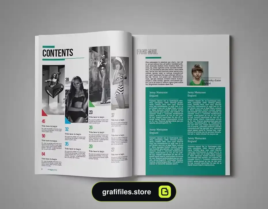 قالب ایندیزاین مجله InDesign Magazine Template 32 - 11