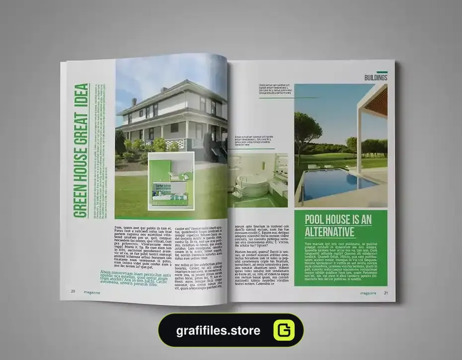 قالب ایندیزاین مجله InDesign Magazine Template 32 - 13