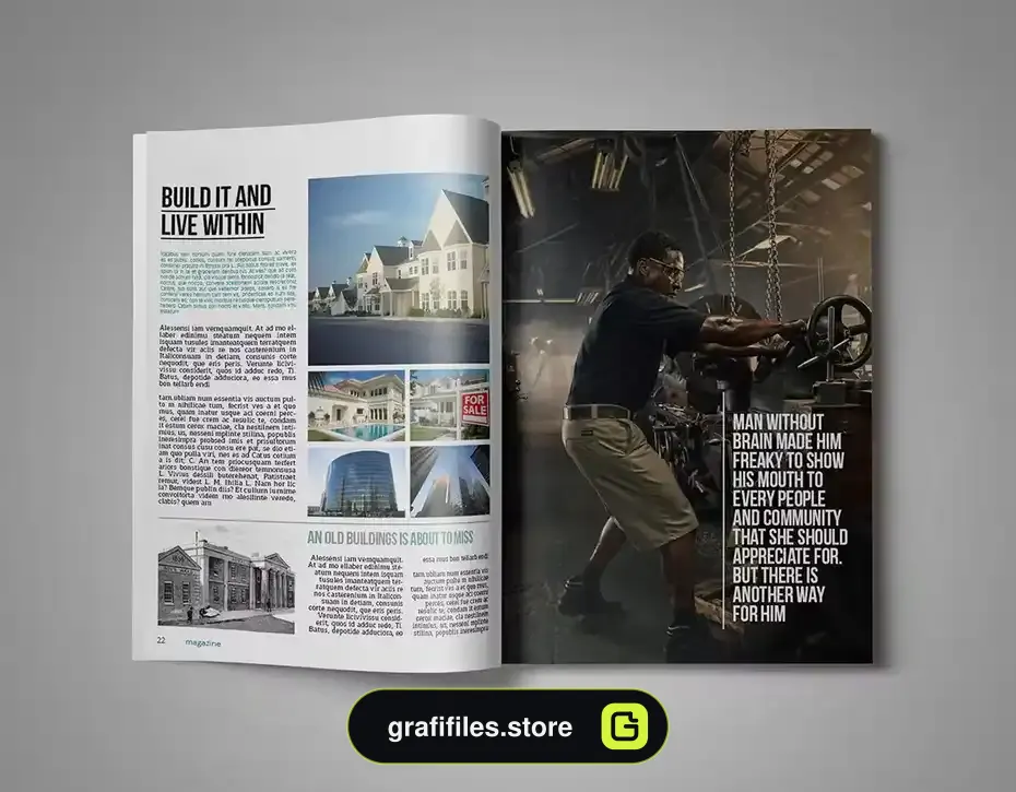 قالب ایندیزاین مجله InDesign Magazine Template 32 - 15