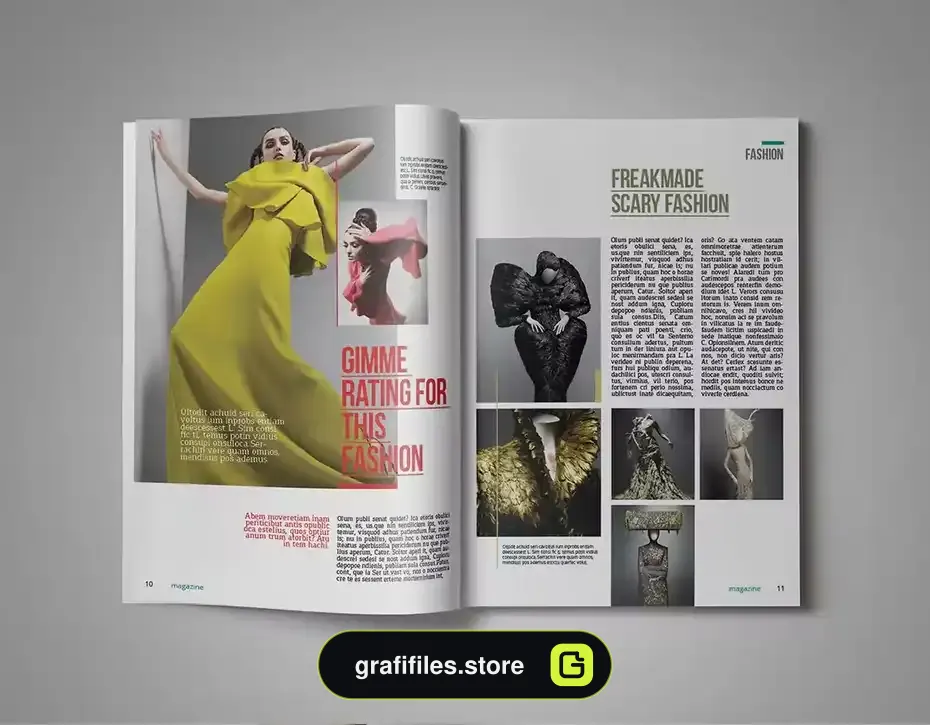 قالب ایندیزاین مجله InDesign Magazine Template 32 - 17