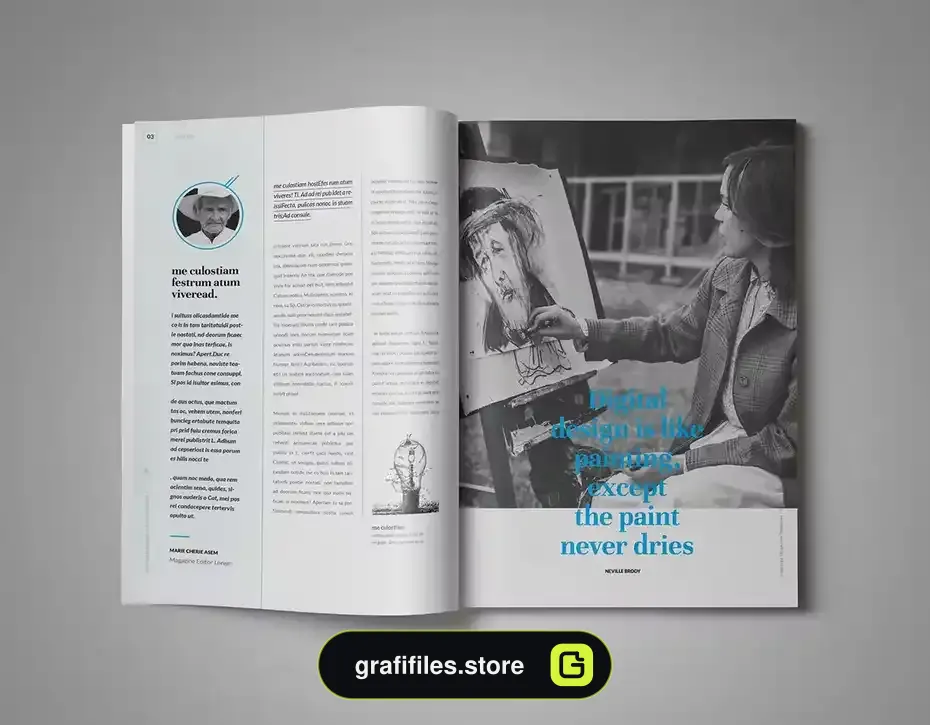 قالب ایندیزاین مجله InDesign Magazine Template 9