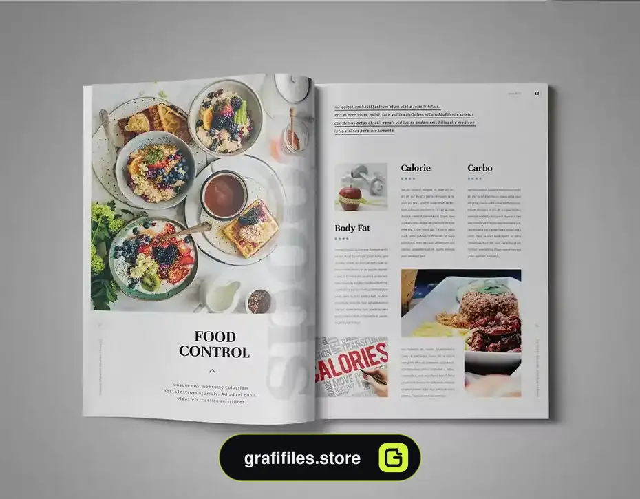 قالب ایندیزاین مجله InDesign Magazine Template 9