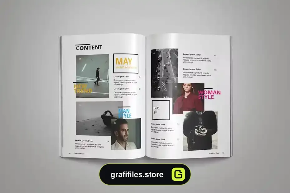 قالب ایندیزاین مجله InDesign Magazine Template 16 - 5