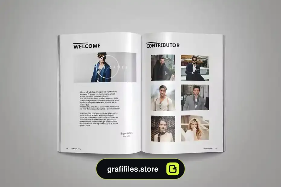 قالب ایندیزاین مجله InDesign Magazine Template 16 - 9