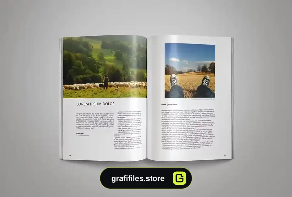 قالب ایندیزاین مجله InDesign Magazine Template 8 - 19