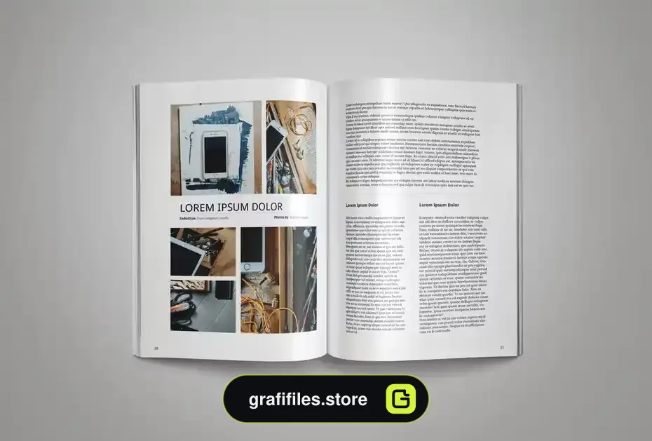 قالب ایندیزاین مجله InDesign Magazine Template 8 - 23