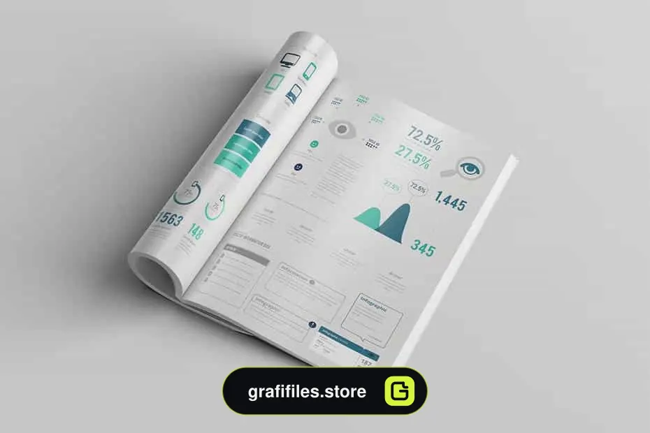 وکتور اینفوگرافیک ساده Infographic Simple