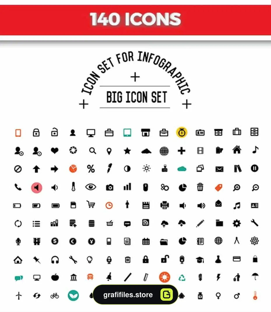 وکتور اجزای اینفوگرافیک Infographics Elements Design