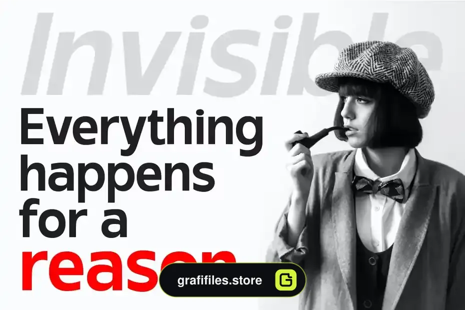 فونت انگلیسی Invisible - Sans Serif Font Family - 19