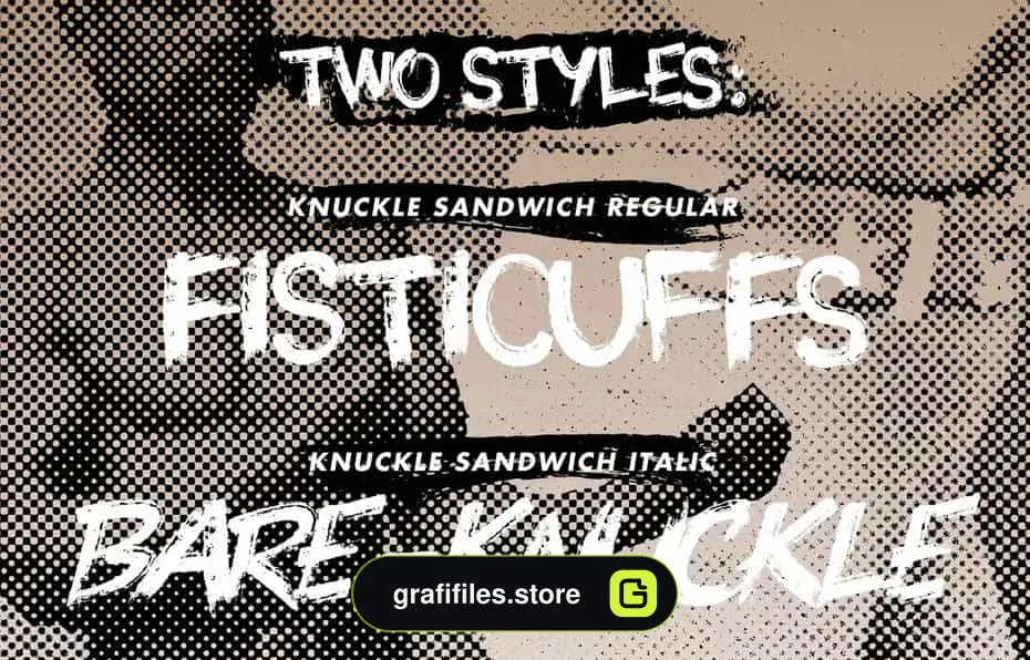 دانلود فونت Knuckle Sandwich