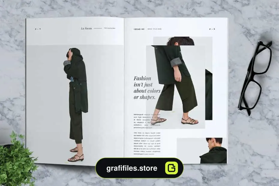 قالب ایندیزاین مجله مد و فشن La Facon Fashion Magazine