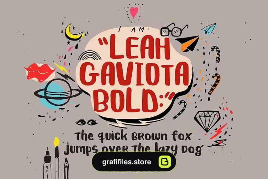 فونت انگلیسی Leah Gaviota
