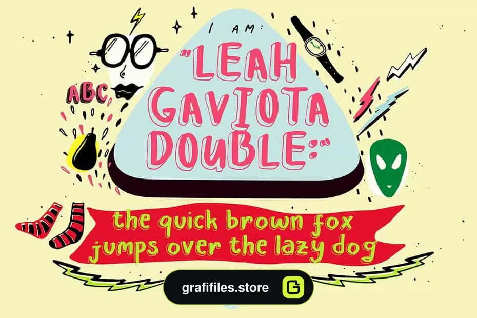 فونت انگلیسی Leah Gaviota