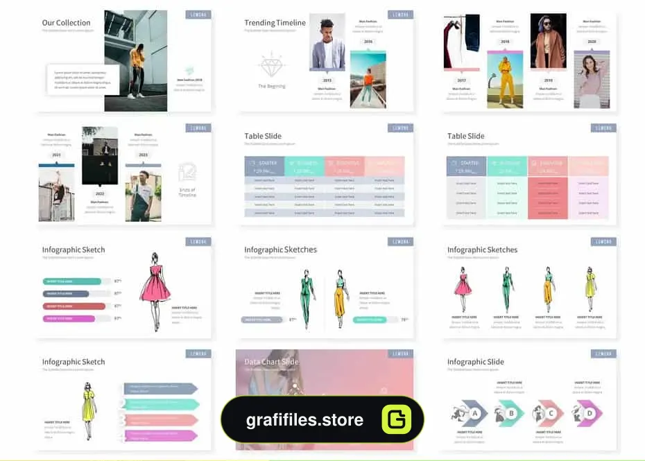 قالب پاورپوینت و گوگل اسلاید Lemona - Google Slides Template