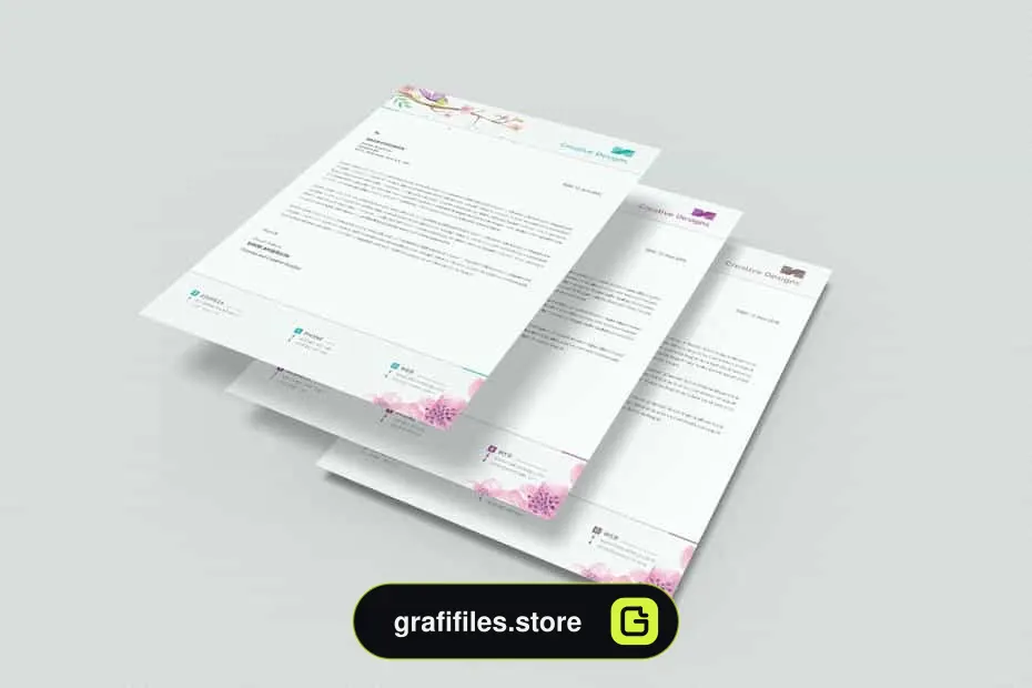 قالب آماده ورد سربرگ Letterhead for Microsoft Word 2
