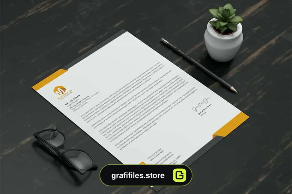 قالب آماده ورد سربرگ Letterhead Word