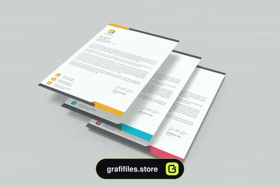 قالب آماده ورد سربرگ Letterhead Word - 3