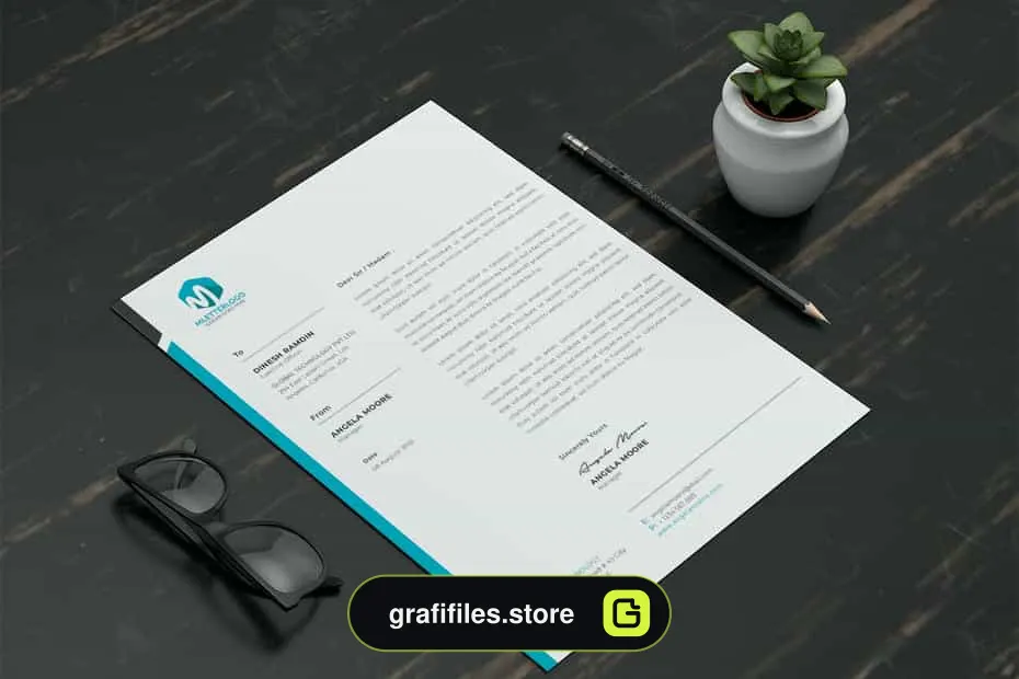 قالب آماده ورد سربرگ Letterhead - 2
