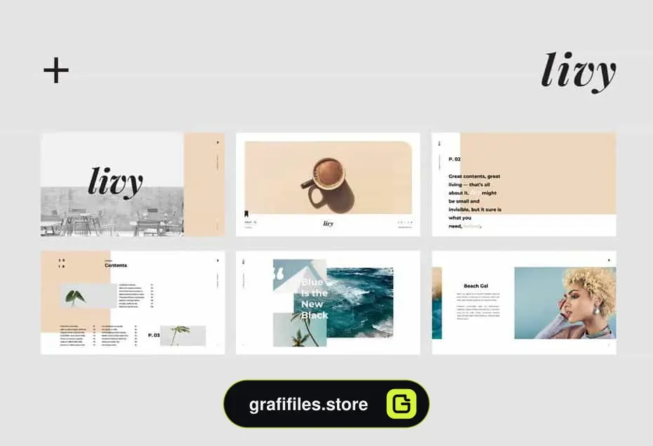 قالب پاورپوینت Livy Powerpoint