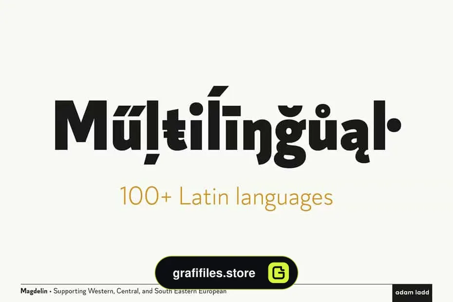 فونت انگلیسی Magdelin Font Family