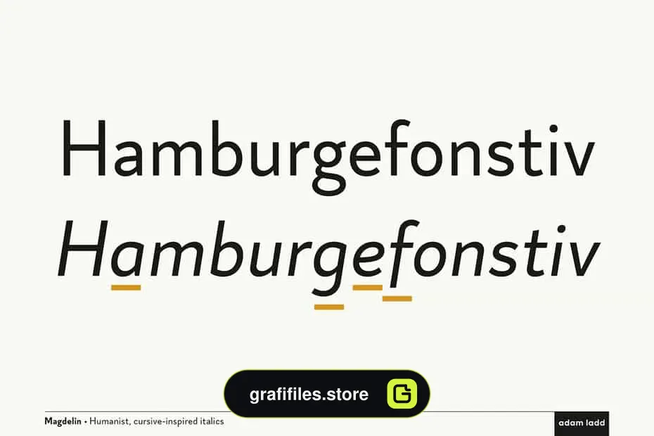 فونت انگلیسی Magdelin Font Family
