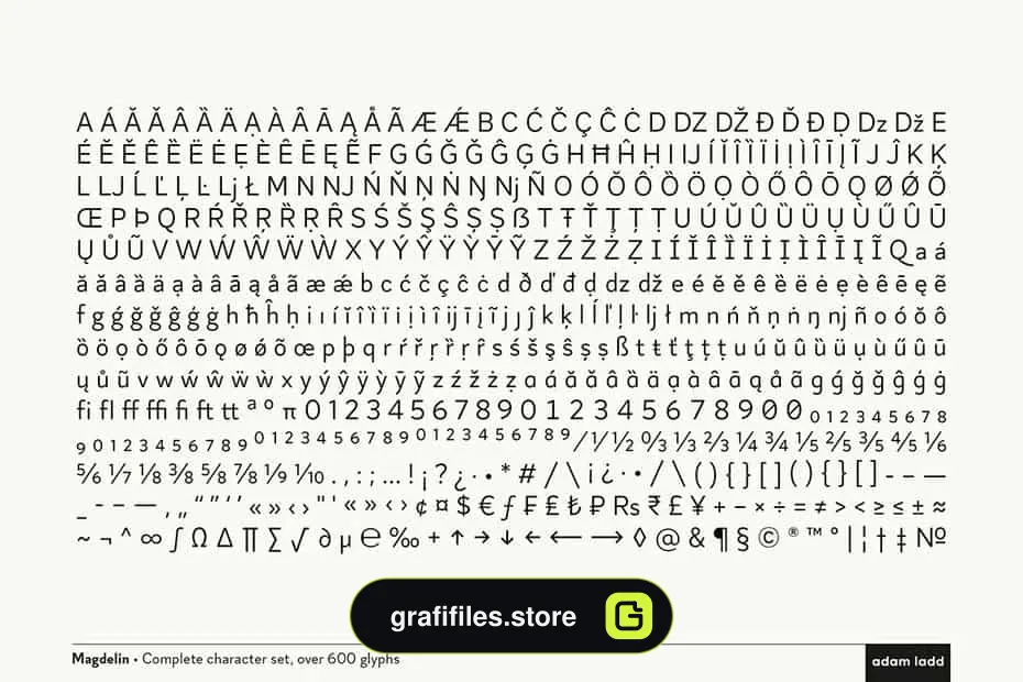 فونت انگلیسی Magdelin Font Family