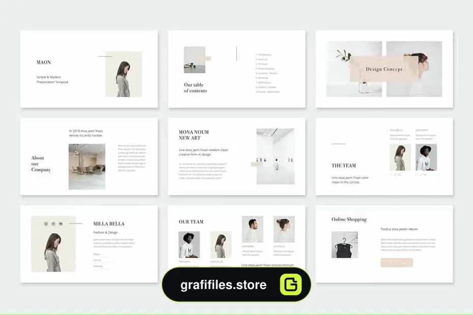 قالب پاورپوینت MAON - Powerpoint Template