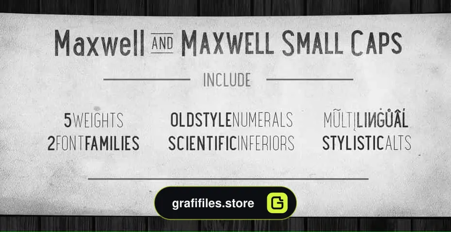 فونت انگلیسی Maxwell Sans Bold
