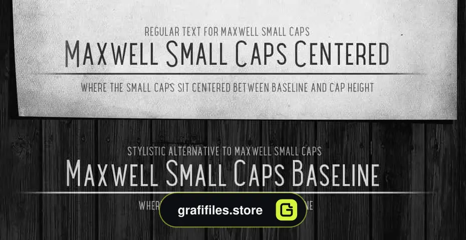 فونت انگلیسی Maxwell Sans Small Caps Bold